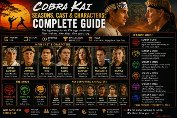 Cobra Kai Seasons, Cast and Characters Complete Guide