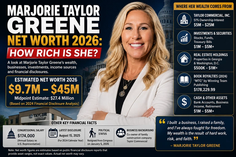 Marjorie Taylor Greene Net Worth 2026 How Rich Is She