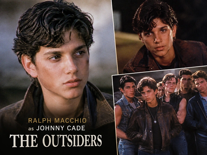 Ralph Macchio young as Johnny Cade in The Outsiders